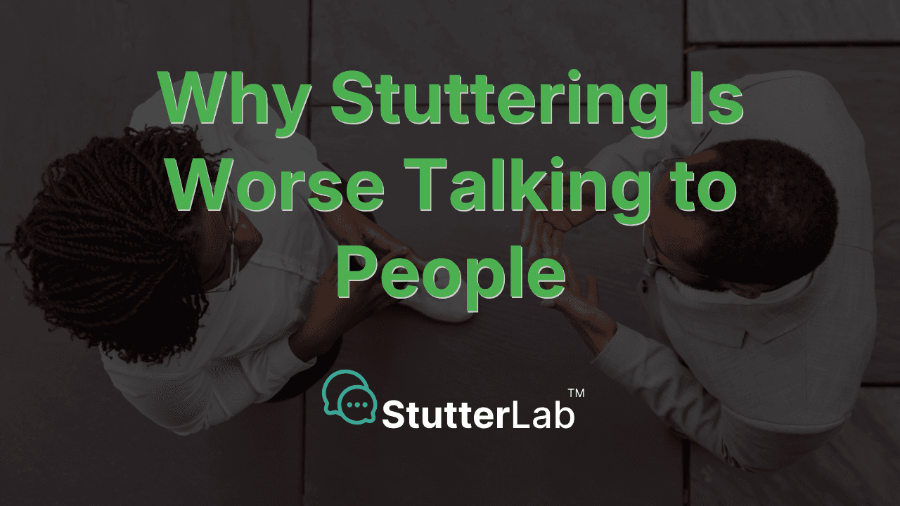 Why Stuttering Is Worse Talking to People Than Singing or Speaking Alone