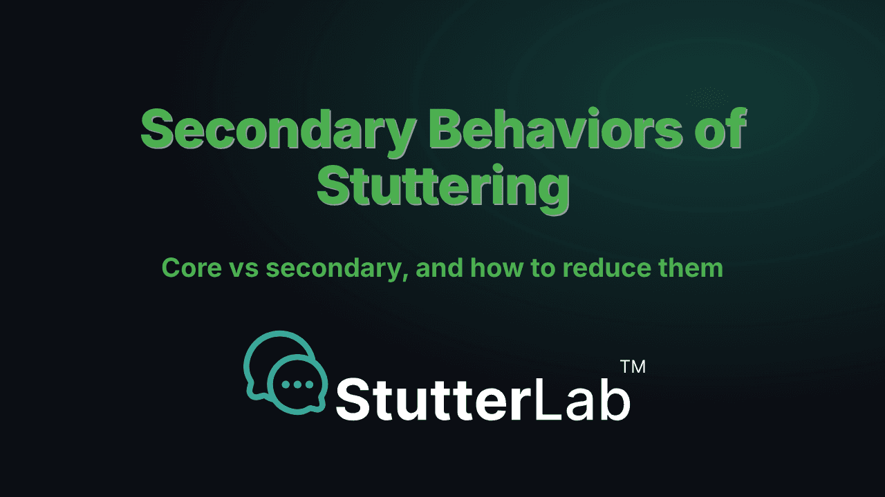Secondary Behaviors of Stuttering: Core vs Secondary + Examples